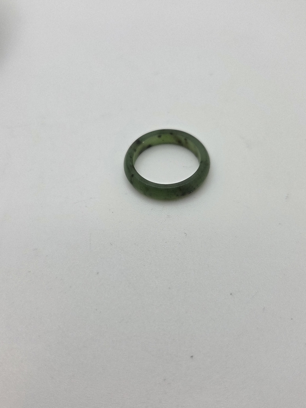 CANADIAN Nephrite Jade Band Ring - Simple Polished Women's Ring 6.25